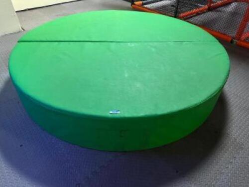 72" GREEN ROUND PADDED SEAT / CLIMBING STRUCTURE.