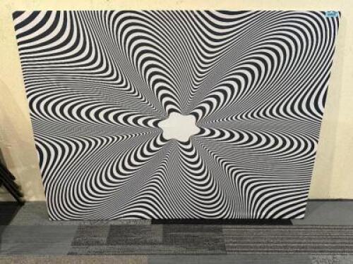 PSYCHEDELIC 6' X 4' FABRIC CANVAS WALL DECORATION