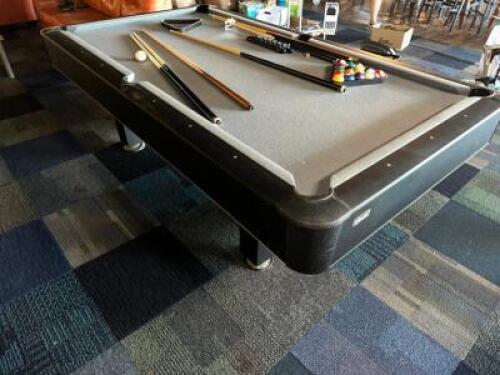 2022 MIZERAK POOL TABLE W/ STICKS AND POOL BALL SET
