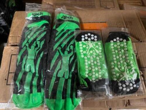(16) ASSORTED CASES OF " NEW " GRIPPY TRAMPOLINE STOCKS.