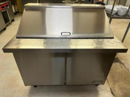 DESCRIPTION MOTAK 48" TWO DOOR SANDWICH PREP COOLER. BRAND / MODEL: MST-48-18X ADDITIONAL INFORMATION 115 VOLT, 1 PHASE. ON AND WORKING LOCATION KITCH