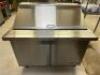 DESCRIPTION MOTAK 48" TWO DOOR SANDWICH PREP COOLER. BRAND / MODEL: MST-48-18X ADDITIONAL INFORMATION 115 VOLT, 1 PHASE. ON AND WORKING LOCATION KITCH