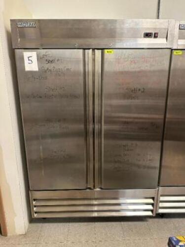 DESCRIPTION 2022 MOTAK TWO DOOR REACH IN FREEZER. BRAND / MODEL: MSD-2DF-BAL-X ADDITIONAL INFORMATION 115 VOLT, 1 PHASE. ON AND WORKING LOCATION KITCH