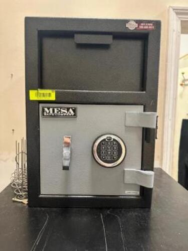 DESCRIPTION MESA SINGLE DOOR SMALL SAFE WITH DIGITAL COMBO. ADDITIONAL INFORMATION W/ COMBINATION. LOCATION KITCHEN QTY 1