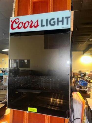 DESCRIPTION COORS LIGHT RE-WRITABLE LIGHTED BAR MENU LOCATION BAR QTY 1