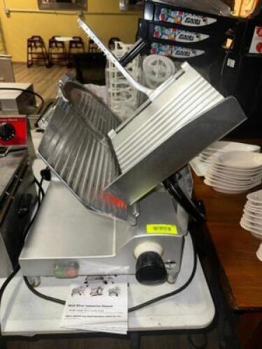 DESCRIPTION AVANTCO 12" SEMI AUTOMATIC DELI SLICER " NEW " BRAND / MODEL: AVANTCO 177SL512 ADDITIONAL INFORMATION RETAILS FOR $800 LOCATION MAIN SEATI