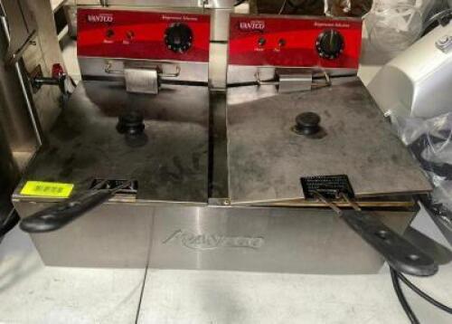 DESCRIPTION AVANTCO TWO GROUP COUNTER TOP ELECTRIC FRYER BRAND / MODEL: AVANTCO 177F102 LOCATION MAIN SEATING QTY 1