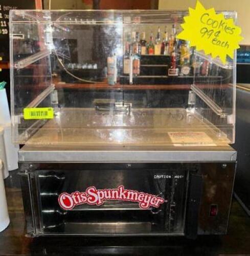 DESCRIPTION OTIS SPUNKMEYER COUNTER TOP ELECTRIC COOKIE OVEN W/ PLASTIC MERCHANDISER DISPLAY BRAND / MODEL: OTIS SPUNKMEYER LOCATION BAR QTY 1