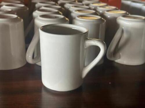DESCRIPTION: (32) - COFFEE CUPS LOCATION: TABLES THIS LOT IS: SOLD BY THE PIECE QTY: 32