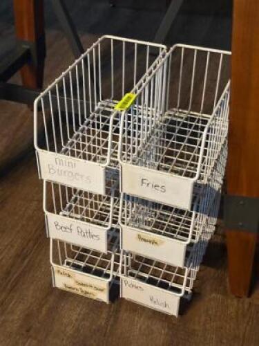 DESCRIPTION: STACKABLE BASKETS LOCATION: TABLES THIS LOT IS: ONE MONEY QTY: 1