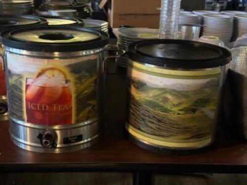 DESCRIPTION: (2) - TEA DISPENSERS LOCATION: TABLES THIS LOT IS: SOLD BY THE PIECE QTY: 2