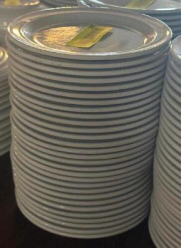 DESCRIPTION: (30) - APPETIZER PLATES SIZE: 6.5" LOCATION: TABLES THIS LOT IS: SOLD BY THE PIECE QTY: 30