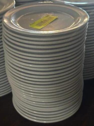 DESCRIPTION: (30) - APPETIZER PLATES SIZE: 6.5" LOCATION: TABLES THIS LOT IS: SOLD BY THE PIECE QTY: 30