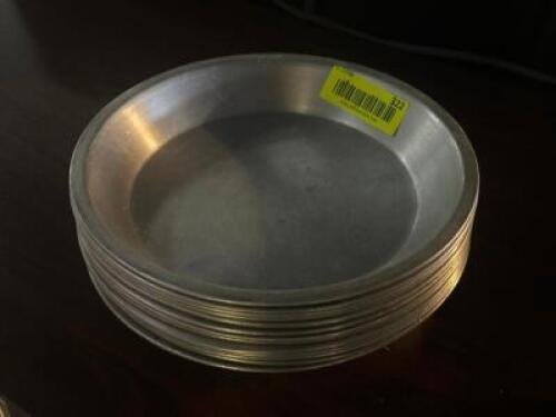 DESCRIPTION: (12) - STAINLESS PLATES LOCATION: TABLES THIS LOT IS: SOLD BY THE PIECE QTY: 12