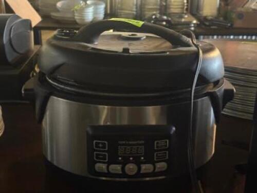 DESCRIPTION: PRESSURE COOKER LOCATION: TABLES THIS LOT IS: ONE MONEY QTY: 1