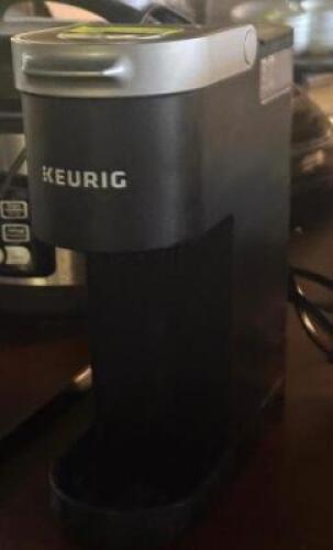 DESCRIPTION: COFFEE MACHINE BRAND / MODEL: KEURIG LOCATION: TABLES THIS LOT IS: ONE MONEY QTY: 1