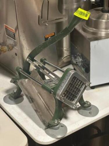 DESCRIPTION: FRENCH FRY CUTTER LOCATION: TABLES THIS LOT IS: ONE MONEY QTY: 1