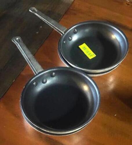 DESCRIPTION: (2) - FRYING PANS LOCATION: TABLES THIS LOT IS: SOLD BY THE PIECE QTY: 2
