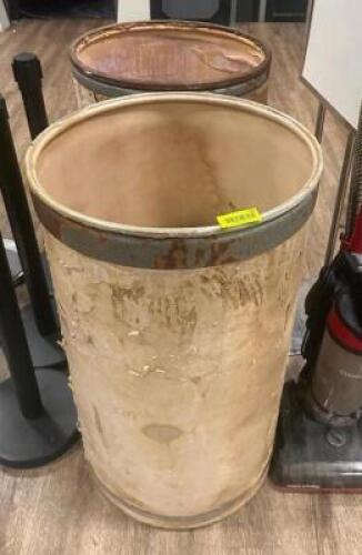 DESCRIPTION: (2) - STORAGE DRUMS LOCATION: TABLES THIS LOT IS: SOLD BY THE PIECE QTY: 2