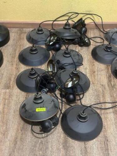 DESCRIPTION: (8) - HANGING LIGHTS LOCATION: TABLES THIS LOT IS: SOLD BY THE PIECE QTY: 8