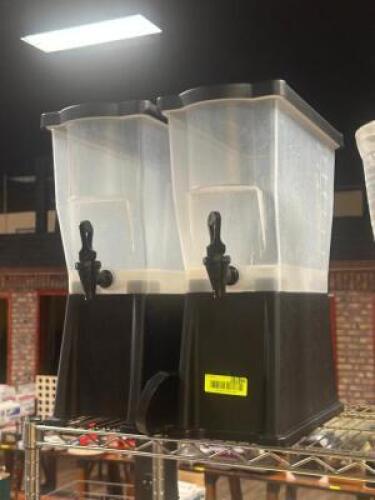 DESCRIPTION: (2) - BEVERAGE DISPENSERS LOCATION: TABLES THIS LOT IS: SOLD BY THE PIECE QTY: 2