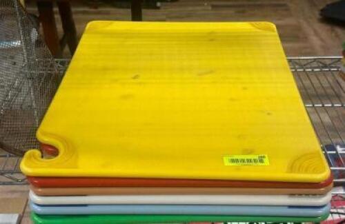 DESCRIPTION: (6) - LARGE CUTTING BOARDS LOCATION: TABLES THIS LOT IS: SOLD BY THE PIECE QTY: 6