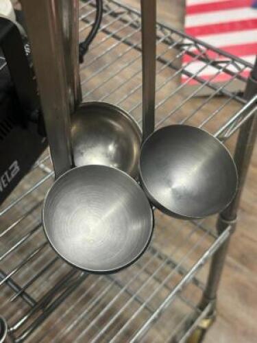 DESCRIPTION: (4) - LADLES LOCATION: TABLES THIS LOT IS: SOLD BY THE PIECE QTY: 4