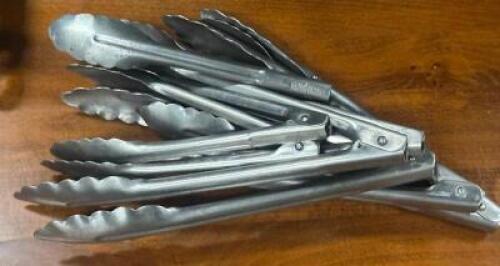 DESCRIPTION: (6) - TONGS LOCATION: TABLES THIS LOT IS: SOLD BY THE PIECE QTY: 6