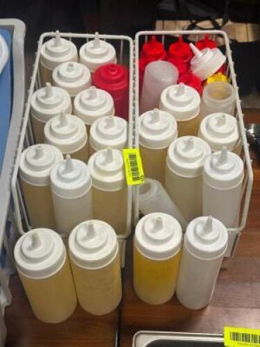 DESCRIPTION: (20) - SAUCE BOTTLES LOCATION: TABLES THIS LOT IS: SOLD BY THE PIECE QTY: 20