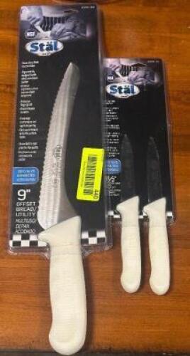 DESCRIPTION: (2) - NEW KITCHEN KNIVES BRAND / MODEL: STAL LOCATION: TABLES THIS LOT IS: SOLD BY THE PIECE QTY: 2