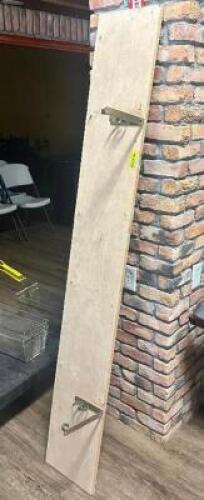 DESCRIPTION: MOUNTED SHELF LOCATION: TABLES THIS LOT IS: ONE MONEY QTY: 1