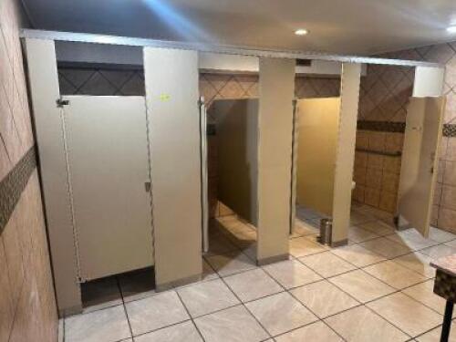 DESCRIPTION: RESTROOM STALL DIVIDER SYSTEM SIZE: WOMEN'S LOCATION: RESTROOM THIS LOT IS: ONE MONEY QTY: 1