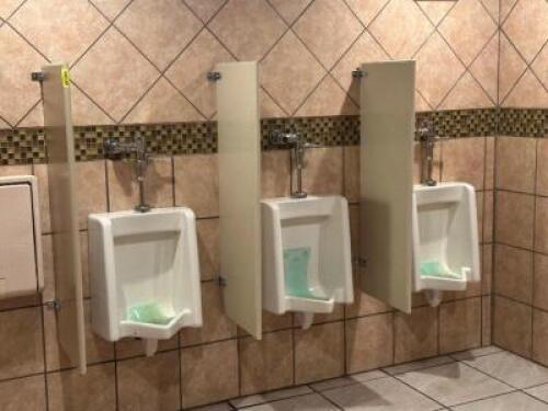 DESCRIPTION: RESTROOM STALL DIVIDER SYSTEM SIZE: MEN'S LOCATION: RESTROOM THIS LOT IS: ONE MONEY QTY: 1