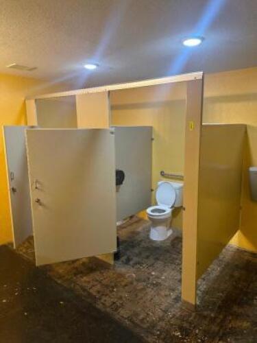DESCRIPTION: RESTROOM STALL DIVIDER SYSTEM SIZE: WOMEN'S LOCATION: RESTROOM THIS LOT IS: ONE MONEY QTY: 1