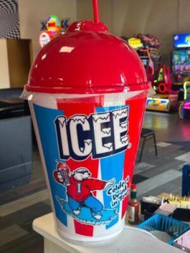 DESCRIPTION: ICEE SIGN LOCATION: REWARDS COUNTER THIS LOT IS: ONE MONEY QTY: 1
