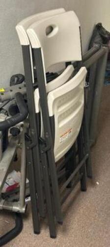 DESCRIPTION: (2) - FOLDING CHAIRS LOCATION: UPSTAIRS THIS LOT IS: SOLD BY THE PIECE QTY: 2