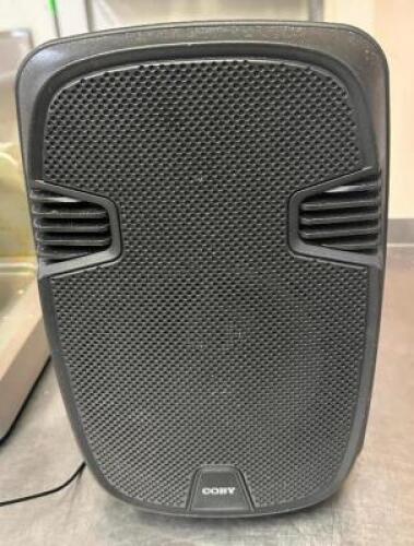 DESCRIPTION COBY SINGLE BLUE TOOTH SPEAKER BRAND / MODEL: COBY LOCATION KITCHEN QTY 1