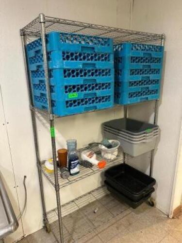 DESCRIPTION 48" X 18" FOUR TIER WIRE SHELF. ADDITIONAL INFORMATION CONTENTS ARE NOT INCLUDED SIZE 48" X 18" LOCATION KITCHEN QTY 1