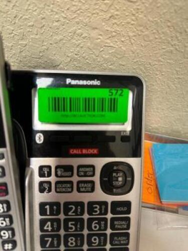 DESCRIPTION PANASONIC CORDLESS PHONE. ADDITIONAL INFORMATION W/ DESK TOP FAN LOCATION OFFICE QTY 1
