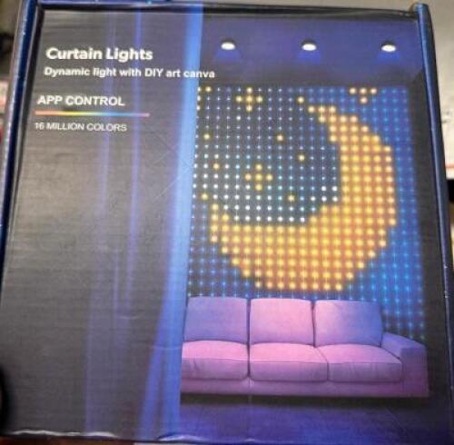 DESCRIPTION DYNAMIC CURTAIN LIGHT W/ DIY ART CANVA LOCATION OFFICE QTY 1