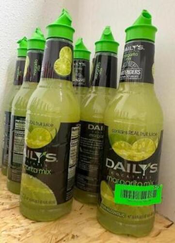 DESCRIPTION (7) BOTTLES OF DAILYS MARGARITA MIX LOCATION OFFICE QTY 7