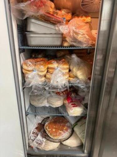 DESCRIPTION CONTENTS OF TWO DOOR FREEZER. - ASSORTED FROZEN BAR FOOD AND PIZZAS. ADDITIONAL INFORMATION FIRST DAY PICKUP MORNING REQUIRED FOR THIS LOT