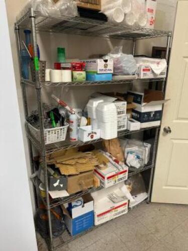 DESCRIPTION 60" X 18" FIVE TIER WIRE SHELF ADDITIONAL INFORMATION CONTENTS ARE NOT INCLUDED SIZE 60" X 18" LOCATION KITCHEN QTY 1