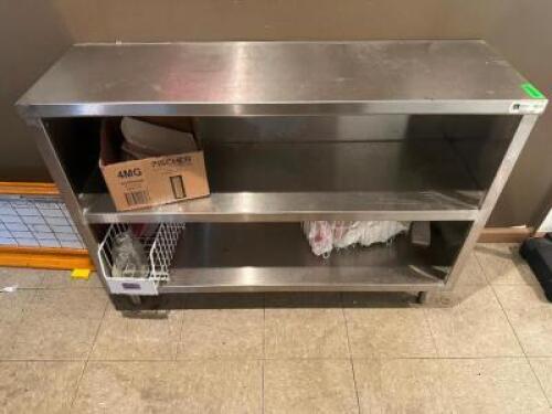 DESCRIPTION 48" X 12" STAINLESS PLATE CABINET BRAND / MODEL: JOHN BOOS SIZE 48" X 12" LOCATION KITCHEN QTY 1