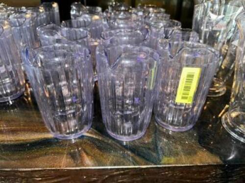DESCRIPTION (12) 32 OZ PLASTIC PITCHERS THIS LOT IS: SOLD BY THE PIECE LOCATION BAR QTY 12