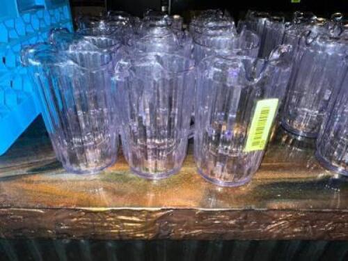 DESCRIPTION (12) 32 OZ PLASTIC PITCHERS THIS LOT IS: SOLD BY THE PIECE LOCATION BAR QTY 12