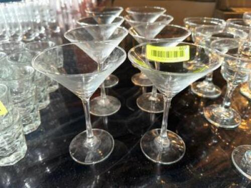 DESCRIPTION (8) MARTINI GLASSES THIS LOT IS: SOLD BY THE PIECE LOCATION BAR QTY 8