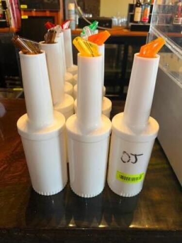 DESCRIPTION (11) PLASTIC BAR MIXING JUGS. THIS LOT IS: SOLD BY THE PIECE LOCATION BAR QTY 11