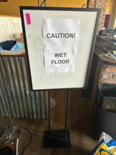 DESCRIPTION METAL SIGN STAND LOCATION BAR QTY 1