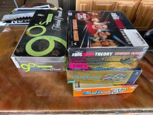 DESCRIPTION (5) ASSORTED BOARD GAMES. LOCATION BAR QTY 1